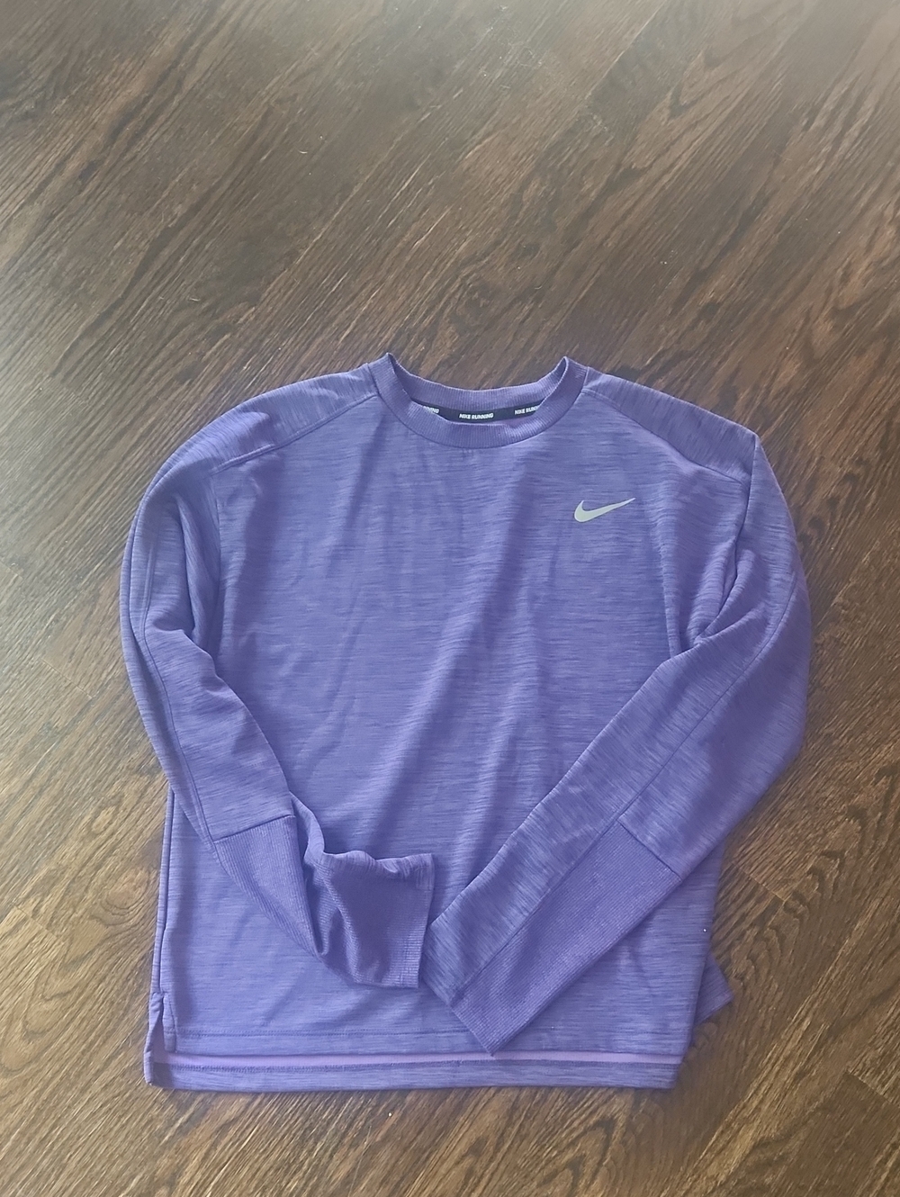 Nike Runnimh  Purple Long-Sleeve Performance Top